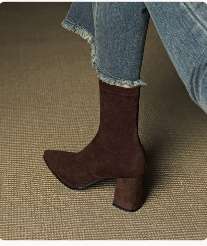 Bottines Stretch à Talons